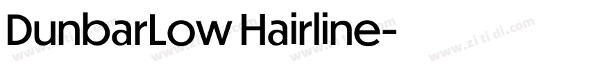 DunbarLow Hairline字体转换